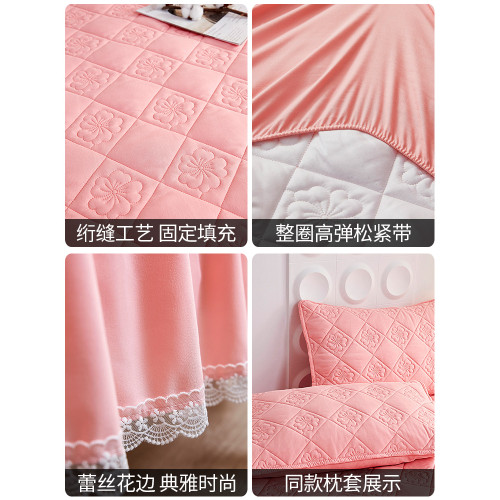 品牌夾棉床笠罩帶裙邊二合一隔髒2025新款四季通用墊套乳膠加厚單