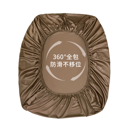 咖色床笠罩厚床墊純棉床笠單件全棉床罩加高款床套150*200m*220cm