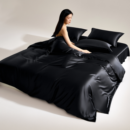 黑色水洗真絲床笠單件男士高級單人冰絲涼感天絲絲綢床單套罩夏季 黑色水洗真絲床笠單件男士高級單人冰絲涼感天絲絲綢床單套罩夏季