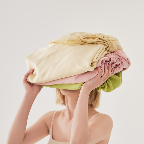 夏季新款60支奧地利進口蘭精天絲純色萊賽爾單床笠涼感單雙人床罩