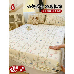 A類母嬰級床包老粗布純棉全棉2025年新款床罩蓆夢思套罩全包床墊