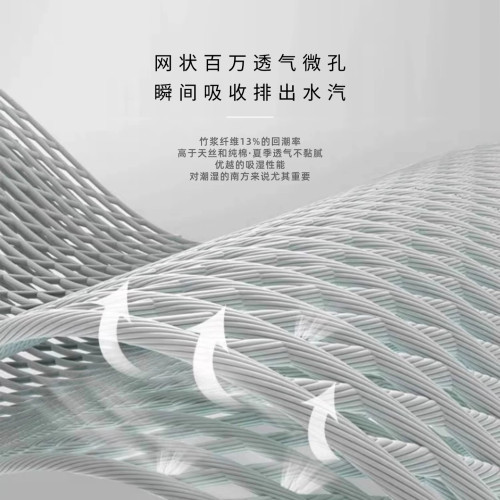 夏季a類抗菌抑菌抑蟎100%天然竹漿纖維床笠單件涼感床單罩三件套