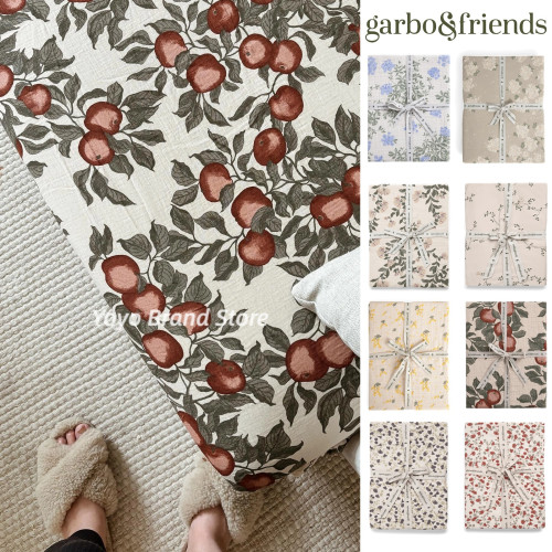 95折【床笠床單】瑞典Garbo and friends 成人兒童紗布床品碎花