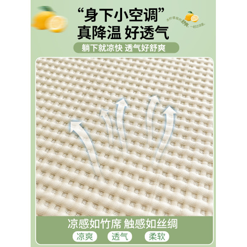 涼蓆2025新款三件套冰絲夏季單件全包床罩床套罩可機洗水洗床笠款