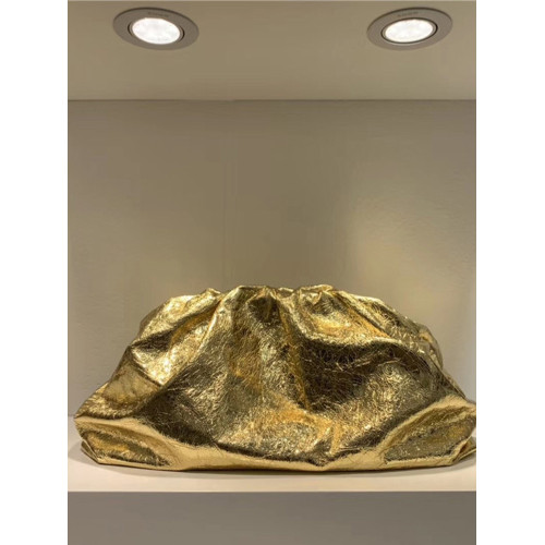 包包2025新款氣質手拿包雲朵包真皮大容量餃子包單肩斜背女包金色