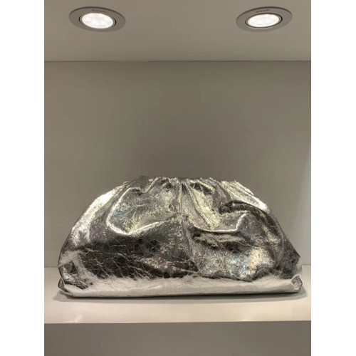 包包2025新款氣質手拿包雲朵包真皮大容量餃子包單肩斜背女包金色