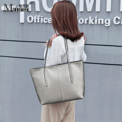 通勤時尚大包2025新款女包包單肩斜背真皮手提大容量托特包百搭潮