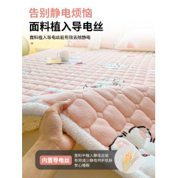 冬季牛奶絨床墊軟墊家用蓆夢思床墊保護墊褥宿舍學生單人墊被褥子