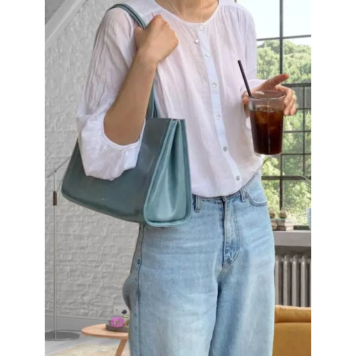 韓國早秋新款大容量單肩包托特包百搭女包潮休閒通勤大包腋下包