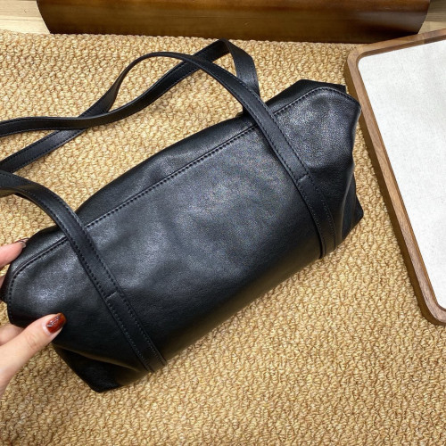 高級感女包小衆真皮慵懶風法棍包牛皮大容量單肩斜背腋下包時尚潮