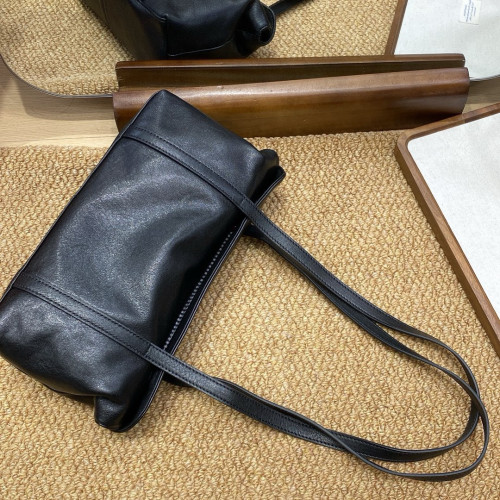 高級感女包小衆真皮慵懶風法棍包牛皮大容量單肩斜背腋下包時尚潮