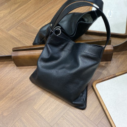 2025新款菜籃子女包真皮牛皮單肩包百搭大容量托特包水桶包斜後背包