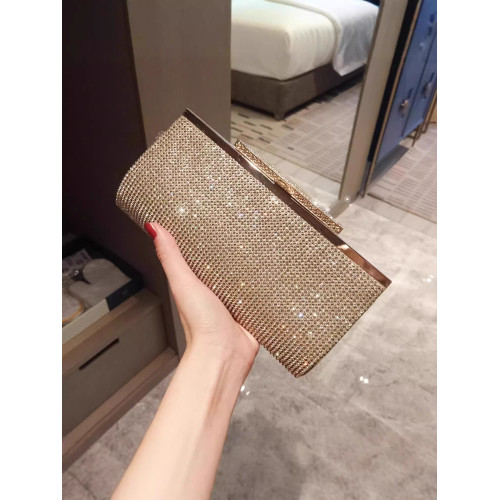 手拿婚宴包2025新款鑲鑽包包喜婆婆晚宴包聚會派對包旗袍輕奢女包