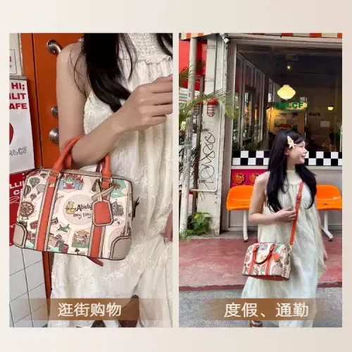 阿貝莉爆款女包波士頓枕頭包大容量新款可愛手提單肩斜後背包圓筒包 阿貝莉爆款女包波士頓枕頭包大容量新款可愛手提單肩斜後背包圓筒包