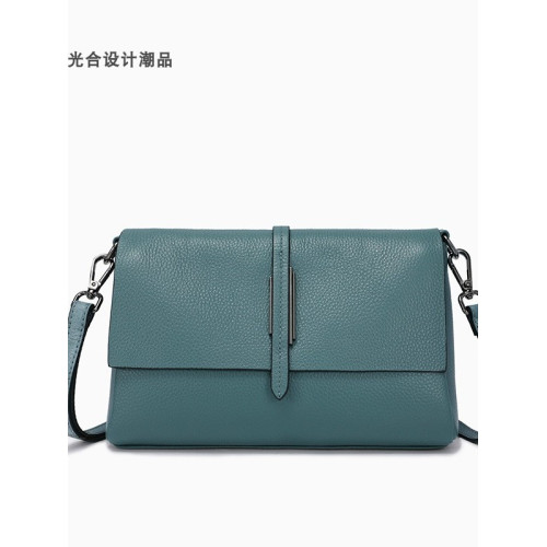 光合設計潮品新款時尚小方包流行簡約復古真皮百搭單肩腋下包女包