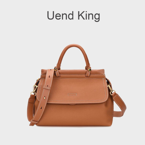 Uend King包包女包牛皮女士手提包大容量輕奢單肩包女通勤斜後背包