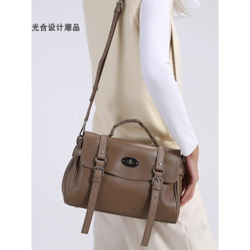 光合設計潮品大容量真皮女包美式高級感手提公文包新款復古單肩包