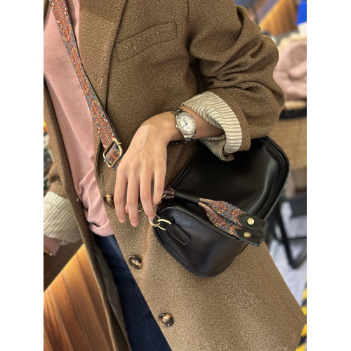 【雲朵】美式復古時尚真皮女包包新款百搭質感貝殼小包單肩斜後背包