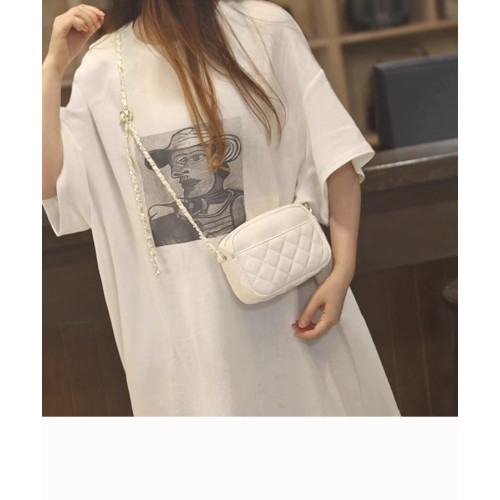 稻草人女包百搭小包包女2025春夏新款潮菱格相機包女士斜後背包時尚