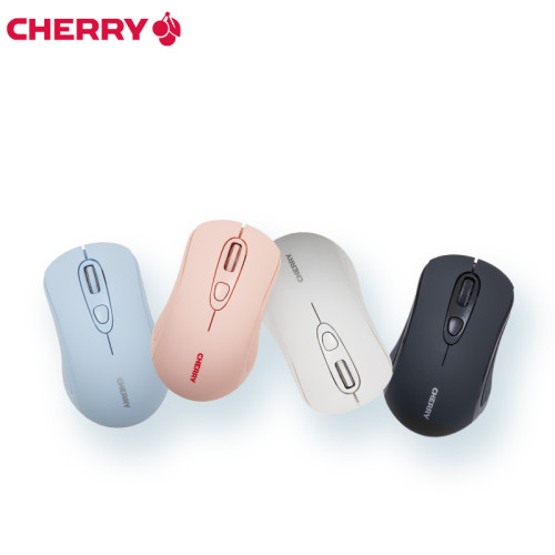 德國櫻桃CHERRY無線滑鼠女生粉色可愛usb辦公筆電桌上型通用