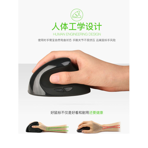 左手滑鼠無線左撇子專用垂直握式家用辦公有效預防滑鼠手小巧女生