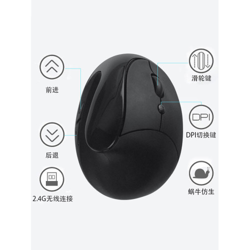 左手滑鼠無線左撇子專用垂直握式家用辦公有效預防滑鼠手小巧女生