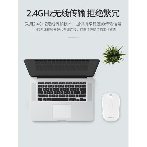 美國泰格斯Targus輕聲2.4G無線光電滑鼠W600辦公家用通用蘋果Mac