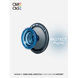 CARECASE 可替換式果凍磁吸手機支架  適用於磁吸手機殼  /氣囊伸縮/半透色  /墨黑色玫紫色黑藍色 /簡約個性