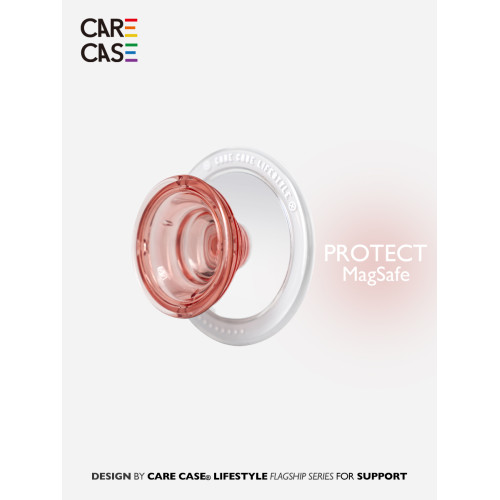 CARECASE 可替換式果凍磁吸手機支架  適用於磁吸手機殼  /氣囊伸縮/半透色  /墨黑色玫紫色黑藍色 /簡約個性