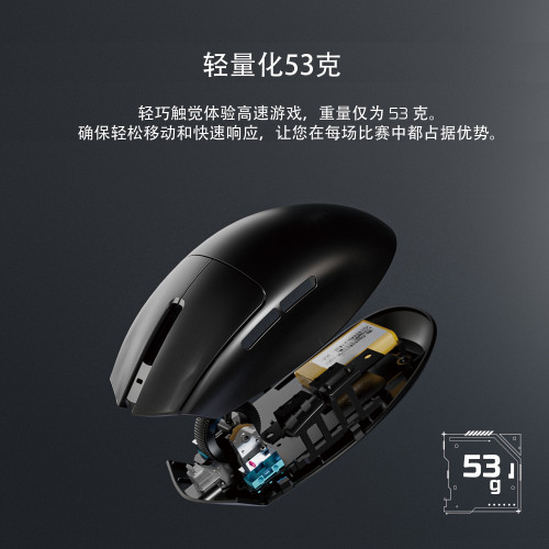 梵特科XD7v2PRO無線藍牙三模輕量化電競遊戯滑鼠雙8K迴報率
