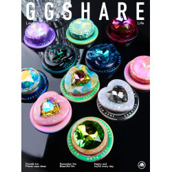 GGSHARE寄居蟹寶石花高級感磁吸手機支架可伸縮手機氣囊支架 新款桌面通用時尚百搭原創高級感超可愛小衆支架