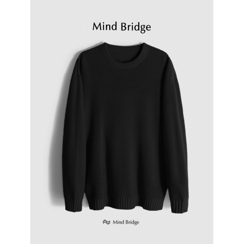 百家好/MindBridge春季高級桑蠶絲綿羊毛內搭針織打底衫毛衣M4356