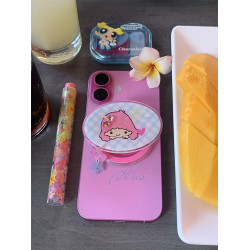 好好好!滴膠亞克力可愛雙子星閃閃鑽石磁吸手機支架