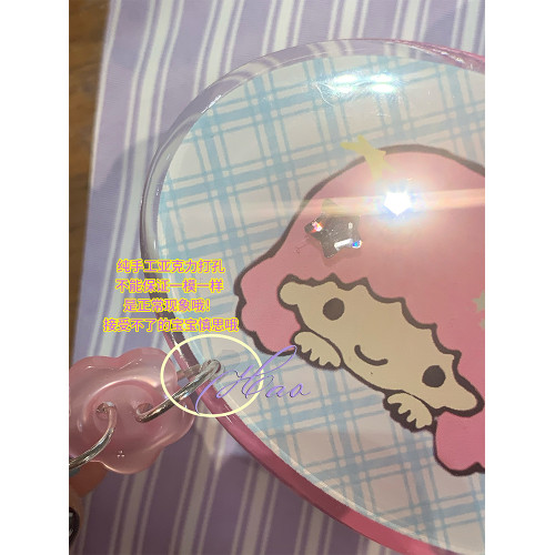 好好好!滴膠亞克力可愛雙子星閃閃鑽石磁吸手機支架