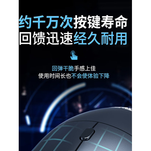 狼蛛S35有線滑鼠輕量化靈動電競遊戯宏編程電腦辦公瓦lol筆電cf