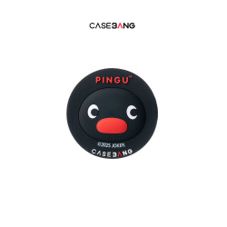 CASEBANGx pingu聯名去哪鵞系列可拆卸任意吸出奇矽膠圓形磁吸通用手機支架