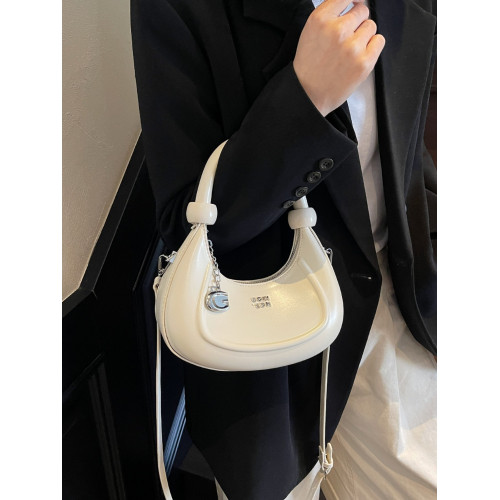 高級質感小衆包包女士2025新款女包超火百搭手提月牙包斜後背包