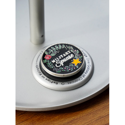 黑色星星銀色好運金屬磁吸氣囊手機支架藝術小衆復古適用於蘋果