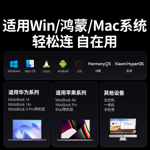 綠聯藍牙滑鼠靜音輕適用華爲MateBook筆記型電腦平板手機無線星閃