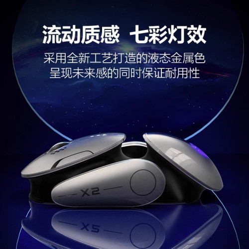 德國無線滑鼠藍牙三模輕音辦公炫彩燈光電量靜音無聲辦公遊戯電競