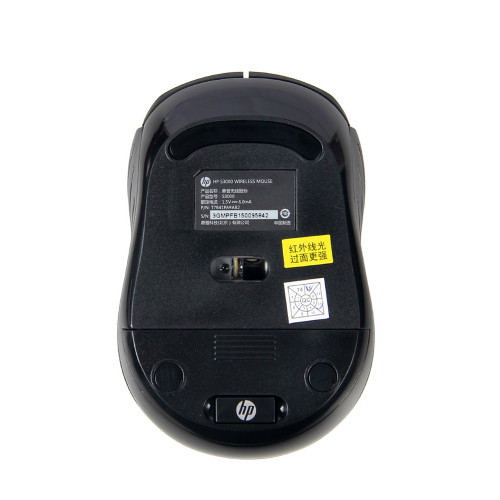 惠普HP s3000無線滑鼠筆電桌上型電腦商務辦公黑色智能休眠滑鼠