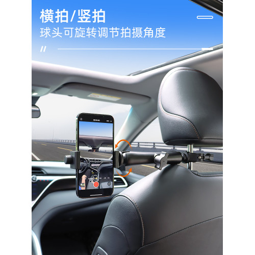 適用OM4SE OM5 OSMO2 3相機適用防抖雲台穩定器汽車座椅手機車內車用拍攝支架