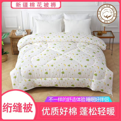 新疆長絨棉被純棉花被子冬被加厚褥子床墊被褥春秋被全棉保暖被芯
