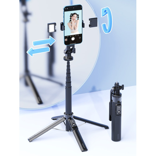GOpro大疆小蟻運動360拇指相機卡片微單四腳架手持加長自拍桿三角