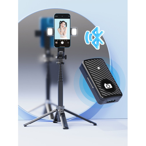 GOpro大疆小蟻運動360拇指相機卡片微單四腳架手持加長自拍桿三角