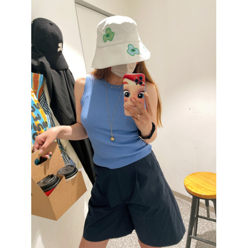 KOGIRL 韓國夏季博主同款簡約高腰濶腿五分褲寬松顯瘦A字女短褲夏
