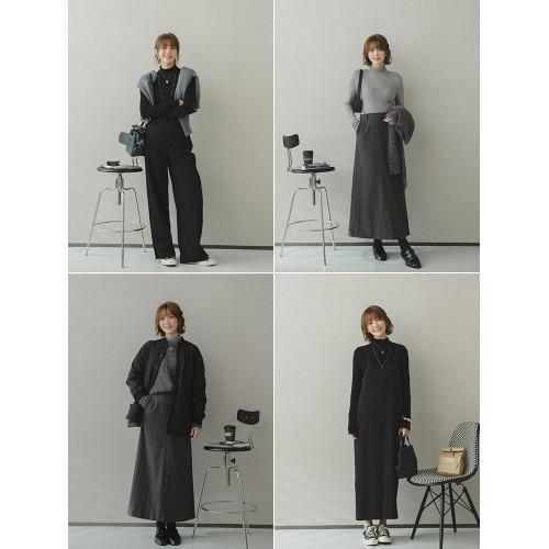 蘋果的生活家│搭配能手 Q彈軟糯薄款修身高領天絲羊毛混紡打底衫