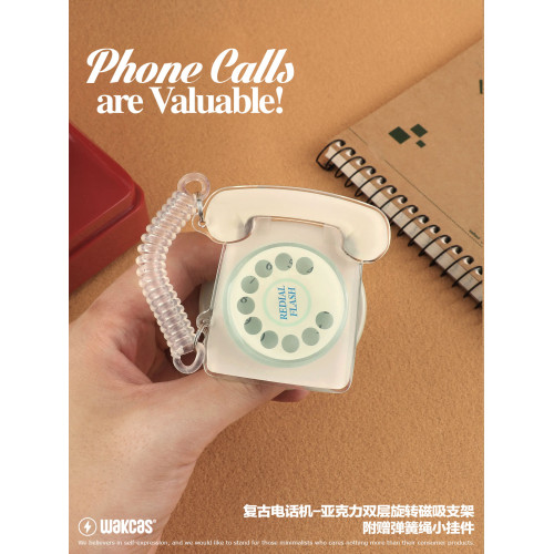 復古電話磁吸手機支架原創小衆個性創意磁吸手機支架新款趣味潮流