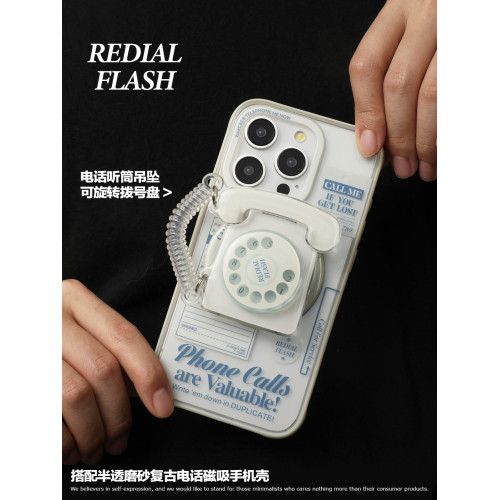 復古電話磁吸手機支架原創小衆個性創意磁吸手機支架新款趣味潮流