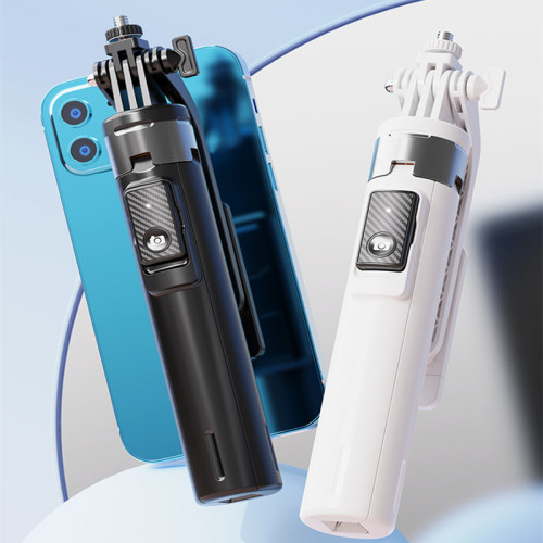 適用pocket3口袋相機手持延長桿手機藍牙自拍桿三腳架桌面支架